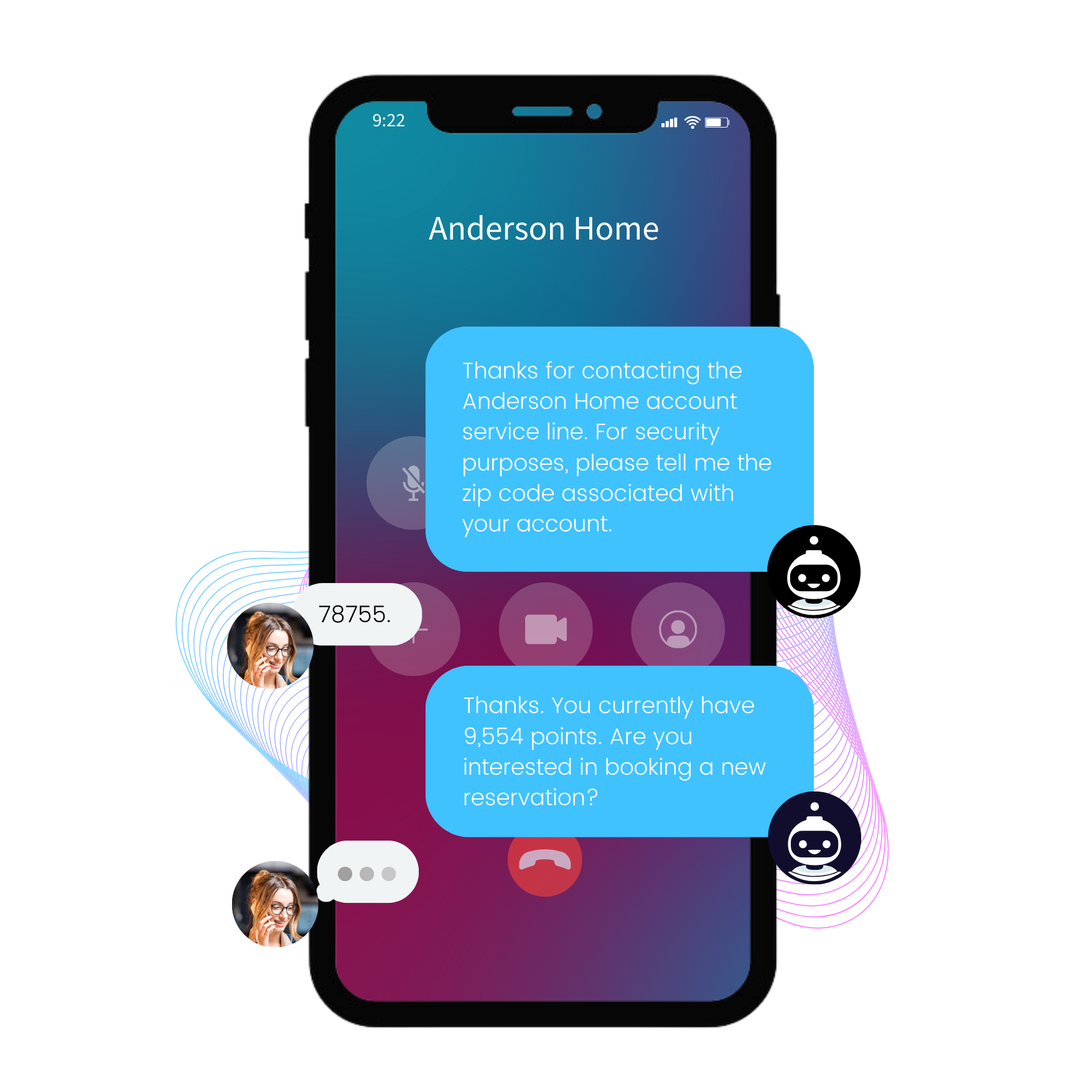 screenshot of SmartAction Speech IVR System